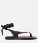 Ремли кожаные сандалии A.Emery, Walnut - фото 4