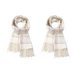 Вязаный шарф унисекс, White - фото 11