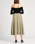 Юбка миди Aspesi, серо-зеленый - фото 3