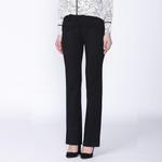 Прямые брюки из плотного трикотажа Smart And Joy, черный - фото 3