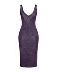 Платье миди Valentino Garavani, фиолетовый - фото
