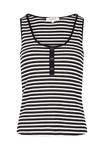 Топ STRIPED SLEEVELESS Morgan, белый - фото 5