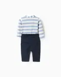 Комплект для малыша в полоску из джерси Zippy, темно-синий - фото 2