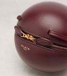 Мини-сумка Sphere из кожи через плечо Alaïa, Rouge Grenat - фото 5