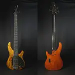 Бас-гитара Klos Apollo V Custom 5 струн Tiger Active с звукоснимателями Blackouts и сумкой - фото 2