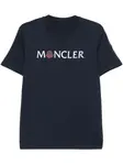 Футболка с логотипом MONCLER, синий - фото