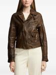 Ralph Lauren Collection куртка Andrea с эффектом потертости, коричневый - фото 3