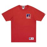 Футболка BAPE x Russell Athletic College Tee, Red - фото