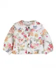 Куртка с цветочным принтом Chloé Kids, белый - фото