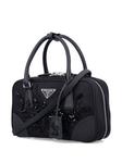 Мини-сумка Prada с вышитыми деталями, черный - фото 4