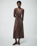 Платье с молнией и принтом Sfera, коричневый - фото