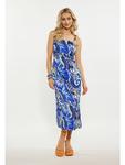 Длинное платье IZIA, цвет blau mehrfarbig - фото 2