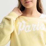 Девчачий свитшот с открытыми плечами в размерах regular и plus So, Paris - фото 3