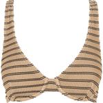 Сол топ бикини с полосками и косточками Rhythm, черный - фото 3