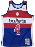 Топ NBA Washington Bullets 1996 Chris Webber Swingman Mitchell & Ness, синий - фото