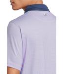 Поло Johnston & Murphy Xc4 Cool Degree Solid Collar Geo Print Polo, Purple/Navy - фото 4