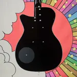 Электрогитара Danelectro '57 Jade, черная лимузин - фото 5