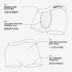 Мужские боксеры WHITE HOT, 4 шт (Светло-серый) - фото 6