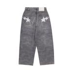 Брюки BAPE 1st Camo Destroyed Loose Fit Denim Pants, Grey - фото 2
