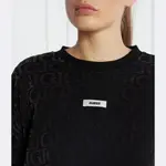 Толстовка оверсайз Guess, черный - фото 4