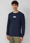Топ s.Oliver LONGSLEEVE MIT FLAMMSTRUKTUR, Navy/Dark Blue - фото