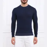 Облегающий свитер Aeronautica Militare, синий - фото