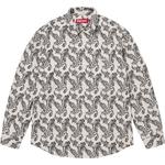 Рубашка фланелевая в клетку пейсли Supreme, черный - фото 5