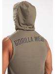 Толстовка Gorilla Wear Marshall Ärmelloser Kapuzenpullover – Armeegrün - фото 2