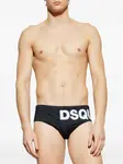 Плавки с принтом логотипа Dsquared2, черный - фото 2