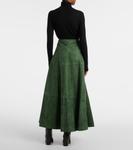 Юбка миди замшевая Varda Altuzarra, Monstera - фото 3