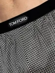 Пижамные брюки в горох TOM FORD, черный - фото 5
