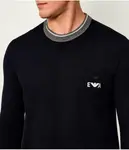 Шерстяной свитер Regular fit Emporio Armani, синий - фото 4