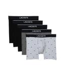 Трусы-боксеры Lacoste 5-pack Boxer Briefs, цвет Black/Grey Chine - фото