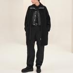 Пальто женское черное Hermes - фото 2