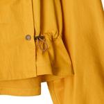 Burberry Атласное плащ-пальто с капюшоном, Yellow - фото 6