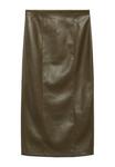 Юбка Mango Pencil skirt, Khaki - фото 5