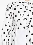 Рубашка в горох Black Comme Des Garçons, белый - фото 6