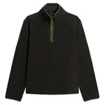 Свитер Superdry Estate Fleece half zip, черный - фото 3