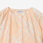 Детская рубашка Burberry, розовый - фото 4