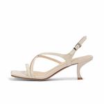 Сандалии с одним ремешком женские SHOEMAKER QUEEN, Silver - фото