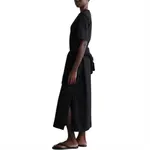 Женское черное платье с коротким рукавом COS, черный - фото 4