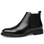 Челси ботинки Crew мужские черные FAPAI, черные (без подкладки) - фото 3