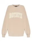 Свитшот с нашивкой-логотипом Rotate Birger Christensen, бежевый - фото