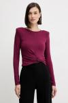 Лонгслив Simona Corsellini, бордовый - фото