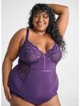 Боди Devoted by Zizzi Nina, темно-фиолетовый - фото 4