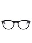 Очки в квадратной оправе Saint Laurent Eyewear, черный - фото