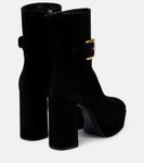 Замшевые ботильоны на платформе Miu Miu, Nero - фото 3