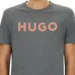 Футболка Regular Fit с принтом логотипа HUGO BOSS, серый - фото 6