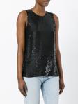 Топ декорированный пайетками P.A.R.O.S.H., черный - фото 3