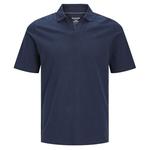 Поло Jack & Jones Summer Linen, синий - фото